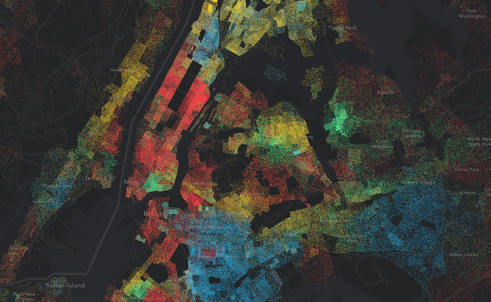 Population Density by Race in the United States